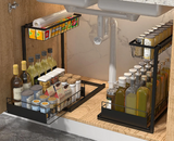 2-Tier Pull-Out Kitchen Organizer Rack 2